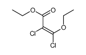 ethyl 2,3-dichloro-3-ethoxyprop-2-enoate Structure