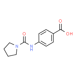 4-[(Pyrrolidin-1-ylcarbonyl)amino]benzoic acid structure