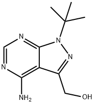 (4-aMino-1-(tert-butyl)-1H-pyrazolo[3,4-d]pyriMidin-3-yl)Methanol结构式