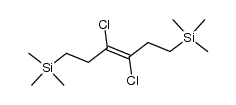 (3,4-dichlorohex-3-ene-1,6-diyl)bis(trimethylsilane) Structure