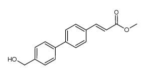 methyl (E)-3-(4'-hydroxymethylbiphenyl-4-yl)-acrylate结构式