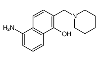 5-amino-2-(piperidin-1-ylmethyl)naphthalen-1-ol Structure