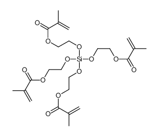 TETRAKIS(2-METHACRYLOXYETHOXY)SILANE结构式