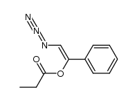 (Z)-2-azido-1-phenylvinyl propionate结构式
