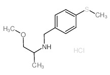 (2-Methoxy-1-methyl-ethyl)-(4-methylsulfanyl-benzyl)-amine hydrochloride Structure
