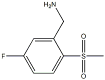 5-Fluoro-2-methanesulfonyl-benzylamine Structure