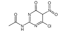 2-acetylamino-6-chloro-5-nitro-4(3H)-pyrimidinone Structure