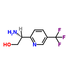 (2R)-2-Amino-2-[5-(trifluoromethyl)-2-pyridinyl]ethanol结构式