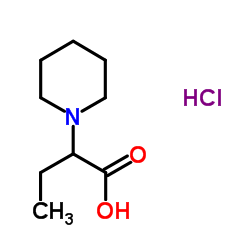 2-Piperidin-1-yl-butyric acid hydrochloride结构式