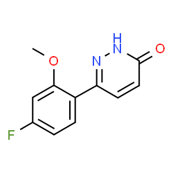 6-(4-Fluoro-2-methoxyphenyl)pyridazin-3(2H)-one structure