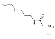 2-Amino-N-(3-ethoxypropyl)acetamide hydrochloride结构式