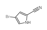 4-溴-1H-吡咯-2-甲腈结构式