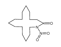 N-nitro-15-pentadecanelactam结构式