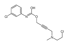 4-[2-chloroethyl(methyl)amino]but-2-ynyl N-(3-chlorophenyl)carbamate结构式