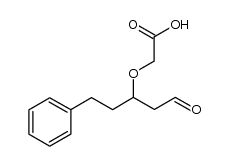 (R)-2-(1-oxo-5-phenylpentan-3-yloxy)acetic acid结构式