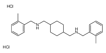 N-[(2-methylphenyl)methyl]-1-[4-[[(2-methylphenyl)methylamino]methyl]cyclohexyl]methanamine,dihydrochloride Structure