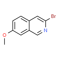 3-Bromo-7-methoxyisoquinoline结构式