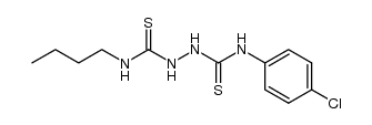 1-butyl-6-(4'-chlorophenyl)-2,5-dithiobiurea结构式