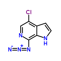 7-Azido-4-chloro-1H-pyrrolo[2,3-c]pyridine结构式