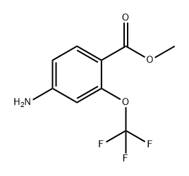 4-氨基-2-(三氟甲氧基)苯甲酸甲酯结构式