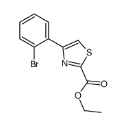 ETHYL 4-(2-BROMOPHENYL)THIAZOLE-2-CARBOXYLATE Structure