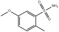 5-甲氧基-2-甲基苯-1-磺酰胺结构式