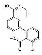 2-chloro-6-[3-(ethylcarbamoyl)phenyl]benzoic acid Structure
