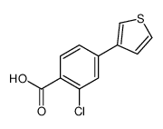 2-chloro-4-thiophen-3-ylbenzoic acid结构式