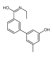 N-ethyl-3-(3-hydroxy-5-methylphenyl)benzamide结构式
