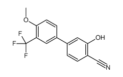 2-hydroxy-4-[4-methoxy-3-(trifluoromethyl)phenyl]benzonitrile Structure
