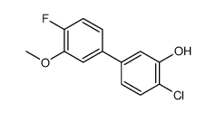 2-chloro-5-(4-fluoro-3-methoxyphenyl)phenol结构式