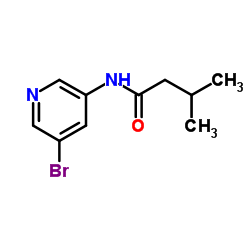 N-(5-bromopyridin-3-yl)-3-methylbutanamide结构式