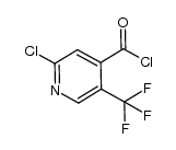 2-chloro-5-trifluoromethyl isonicotinic acid chloride结构式