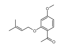 1-(4-methoxy-2-((3-methylbut-2-en-1-yl)oxy)phenyl)ethanone结构式