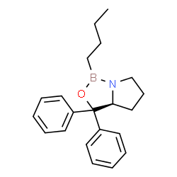 1H,3H-Pyrrolo[1,2-c][1,3,2]oxazaborole, 1-butyltetrahydro-3,3-diphenyl-, (S)- Structure