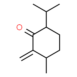 Cyclohexanone, 3-methyl-2-methylene-6-(1-methylethyl)-, (3R,6R)- (9CI) Structure