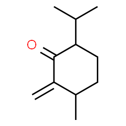 Cyclohexanone, 3-methyl-2-methylene-6-(1-methylethyl)-, (3R,6R)- (9CI)结构式