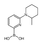 (6-(2-METHYLPIPERIDIN-1-YL)PYRIDIN-2-YL)BORONIC ACID Structure
