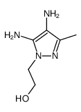 2-(4,5-diamino-3-methylpyrazol-1-yl)ethanol结构式