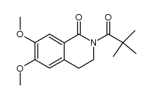 6,7-dimethoxy-2-pivaloyl-3,4-dihydroisoquinolin-1(2H)-one结构式