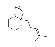 2-(hydroxymethyl)-2-(4'-methyl-3'-pentenyl)-1,3-dithiane Structure