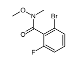 2-bromo-6-fluoro-N-methoxy-N-methylbenzamide结构式