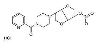 [(3S,3aR,6S,6aS)-3-[4-(pyridine-2-carbonyl)piperazin-1-yl]-2,3,3a,5,6,6a-hexahydrofuro[3,2-b]furan-6-yl] nitrate,hydrochloride结构式