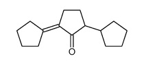 2-cyclopentyl-5-cyclopentylidenecyclopentan-1-one结构式