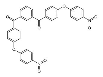 [3-[4-(4-nitrophenoxy)benzoyl]phenyl]-[4-(4-nitrophenoxy)phenyl]methanone结构式