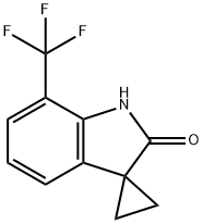 7'-(TRIFLUOROMETHYL)SPIRO[CYCLOPROPANE-1,3'-INDOLIN]-2'-ONE Structure