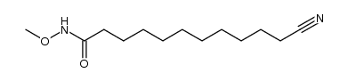 11-cyano-N-methoxyundecanamide Structure