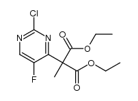 diethyl 2-(2-chloro-5-fluoropyrimidin-4-yl)-2-methylmalonate结构式