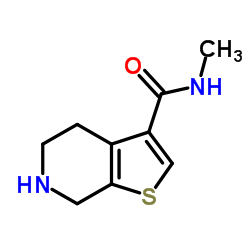 N-Methyl-4,5,6,7-tetrahydrothieno[2,3-c]pyridine-3-carboxamide结构式