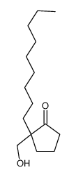 (2R)-2-(hydroxymethyl)-2-nonylcyclopentan-1-one结构式